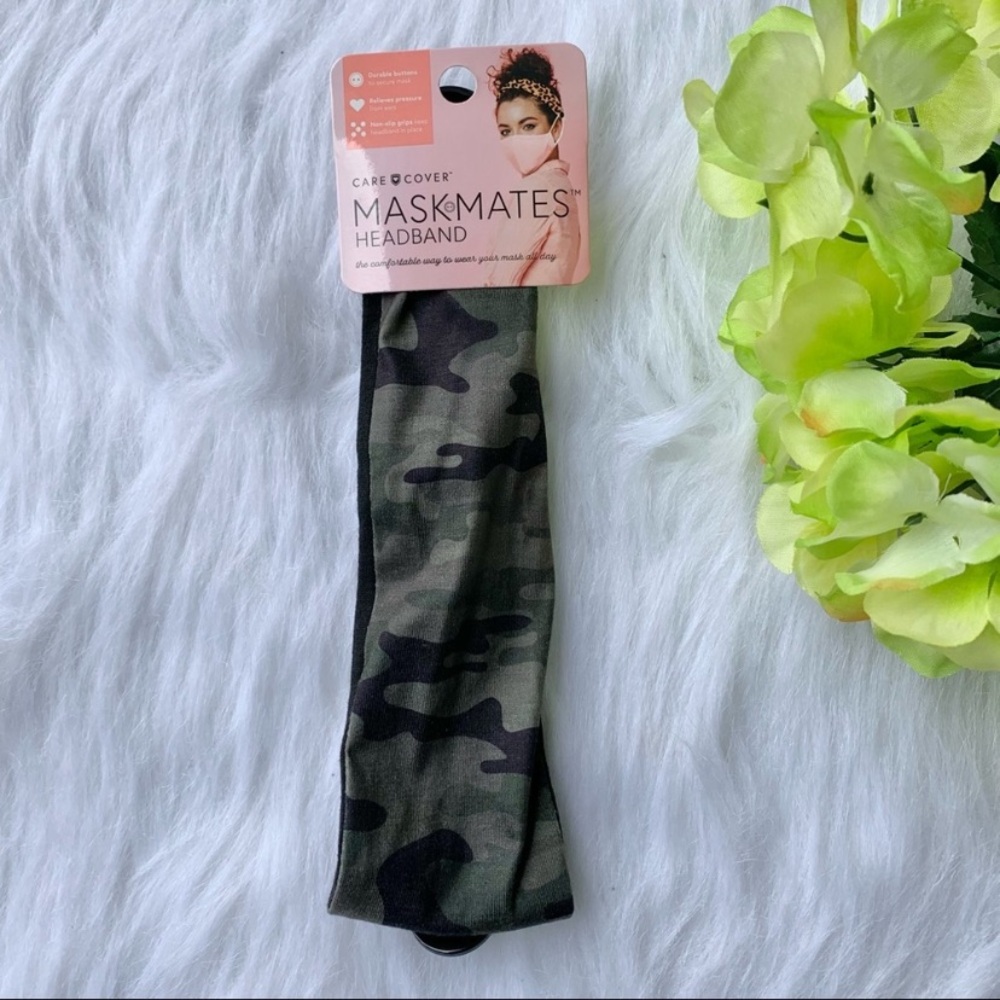 Camouflage Mask Mates NWT Stretchy Non-Slip Grips Stretchy Headband
